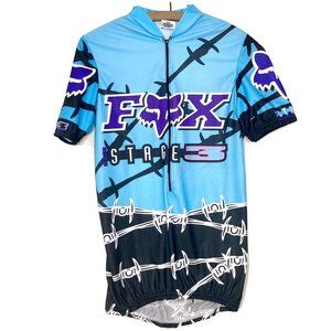Fox Racing Barbed Wire Cycling Jersey Stage 3 Vintage Womens Medium